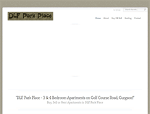 Tablet Screenshot of dlfparkplacegurgaon.com